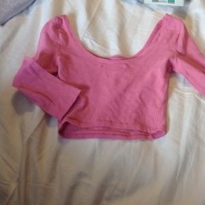 Abercrombie and fish pink crop top
